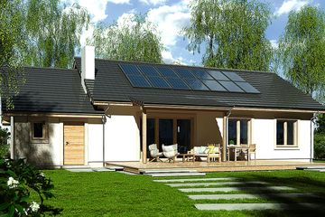  Projekt domu Nina 2 Nova C PLUS (WRR1048) - projekt domu parterowego - Zdjęcie 3