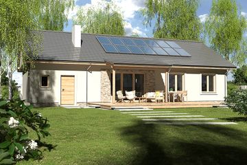  Projekt domu Nina 2 Nova D PLUS strop monolityczny (WRR1049) - projekt domu parterowego - Zdjęcie 2