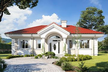  Projekt domu na dębowej wariant B (WAH1986) - projekt domu parterowego - Zdjęcie 3