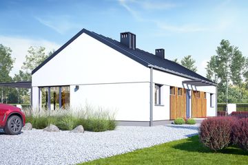  Projekt domu Flora bez garażu [B] (WRF2069) - projekt domu parterowego - Zdjęcie 2