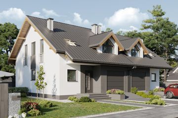  Projekt domu Lila Prima Duo (1688) (KRD2836) - projekt domu parterowego z poddaszem - Zdjęcie 1