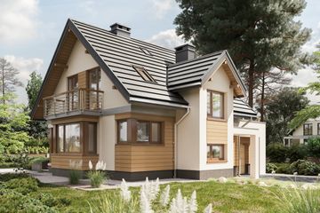  Projekt domu Mirona Neo (1693) (KRD2833) - projekt domu parterowego z poddaszem - Zdjęcie 1