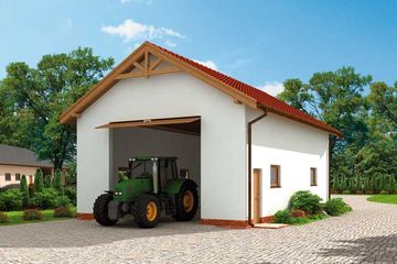  Projekt garażu G227A (SLN2721) - projekt garażu parterowego - Zdjęcie 3