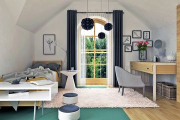  Projekt domu Wega z garażem 2-st. [A] (WRF2072) - projekt domu parterowego z poddaszem - Zdjęcie 7