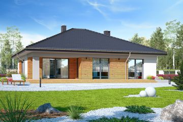  Projekt domu Klara bez garażu [B] (WRF2071) - projekt domu parterowego - Zdjęcie 2