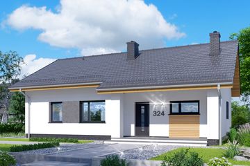  Projekt domu APS 324 (LUA1458) - projekt domu parterowego - Zdjęcie 1