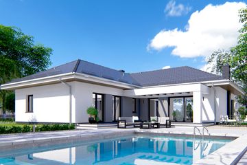  Projekt domu APS 325 (LUA1459) - projekt domu parterowego - Zdjęcie 2