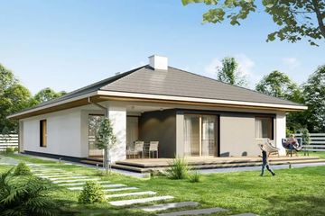  Projekt domu Narodziny Gwiazdy 1A (WRD2867) - projekt domu parterowego - Zdjęcie 2