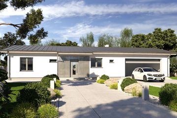  Projekt domu Nina F (WRR1054) - projekt domu parterowego - Zdjęcie 1