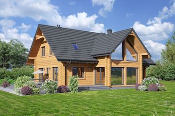  Projekt domu Wisłok 1dw (KRP2375) - projekt domu parterowego z poddaszem - Zdjęcie 2