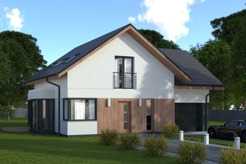  Projekt domu Sej-pro 046 energo (ELW1025) - projekt domu parterowego z poddaszem - Zdjęcie 1