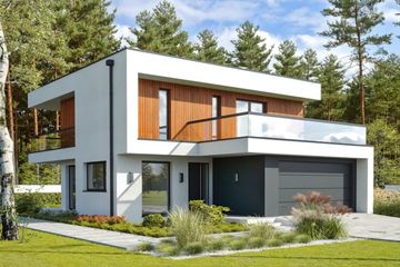  Projekt domu Logiczny D72 (WWB1083) - projekt domu z pełnym piętrem - Zdjęcie 1