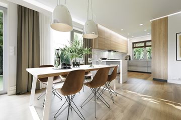  Projekt domu Parterowy wąski 2 wariant B (WAH1989) - projekt domu parterowego - Zdjęcie 8