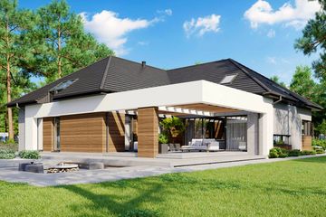  Projekt domu HomeKoncept 26 wariant 12 (KRX1122) - projekt domu parterowego - Zdjęcie 1