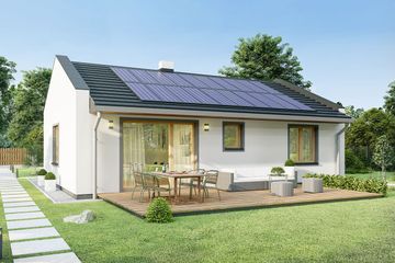  Projekt domu Solaris 1 eko (WRD2870) - projekt domu parterowego - Zdjęcie 2