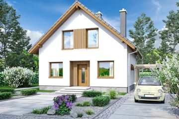  Projekt domu Monte 2 (WOF1138) - projekt domu parterowego z poddaszem - Zdjęcie 2