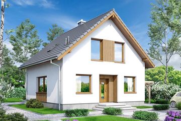  Projekt domu Monte 2 (WOF1138) - projekt domu parterowego z poddaszem - Zdjęcie 1