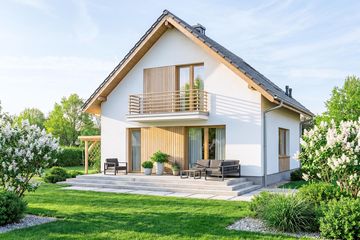 Projekt domu Monte 2 - parterowy z poddaszem dom o powierzchni 88,69 m², dach dwuspadowy - ujęcie 3
