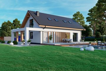  Projekt domu Sej-pro 043 energo (ELW1027) - projekt domu parterowego z poddaszem - Zdjęcie 3