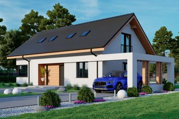  Projekt domu Sej-pro 043 energo (ELW1027) - projekt domu parterowego z poddaszem - Zdjęcie 1