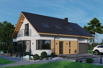  Projekt domu Sej-pro 047 energo (ELW1029) - projekt domu parterowego z poddaszem - Zdjęcie 1