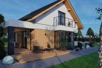  Projekt domu Sej-pro 047 energo (ELW1029) - projekt domu parterowego z poddaszem - Zdjęcie 2