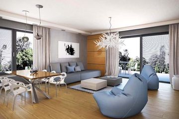  Projekt domu Szafirek (WRN1476) - projekt domu parterowego - Zdjęcie 3