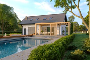  Projekt domu Sej-pro 044/1 energo (ELW1030) - projekt domu parterowego z poddaszem - Zdjęcie 3