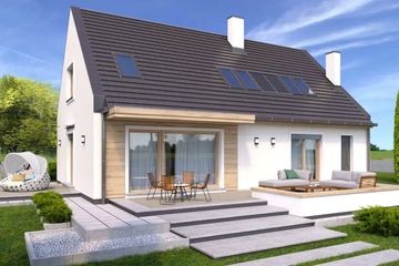  Projekt domu Kevin a eko (WRD2880) - projekt domu parterowego z poddaszem - Zdjęcie 1