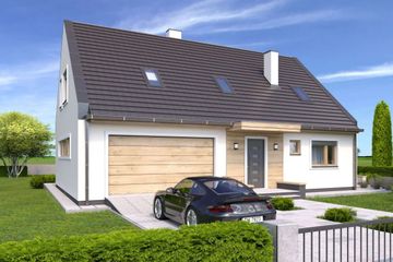  Projekt domu Kevin a eko (WRD2880) - projekt domu parterowego z poddaszem - Zdjęcie 2