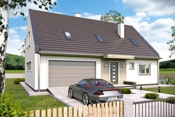  Projekt domu Kevin b eko (WRD2881) - projekt domu parterowego z poddaszem - Zdjęcie 2