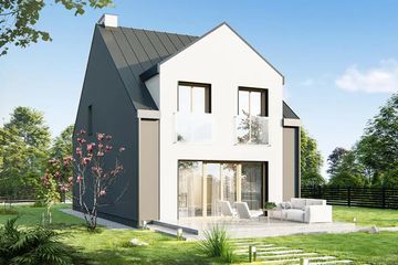  Projekt domu Melodia b eko (WRD2875) - projekt domu parterowego z poddaszem - Zdjęcie 1