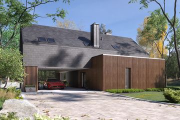  Projekt domu Platan (BSA2271) - projekt domu parterowego z poddaszem - Zdjęcie 2