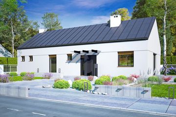  Projekt domu Żurawinka bez garażu [B] (WRF2075) - projekt domu parterowego - Zdjęcie 1