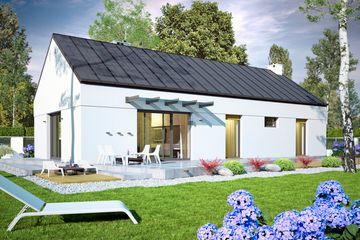  Projekt domu Żurawinka bez garażu [B] (WRF2075) - projekt domu parterowego - Zdjęcie 2