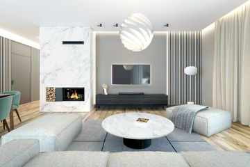  Projekt domu Bursztyn z garażem 2-st. [A] (WRF2077) - projekt domu parterowego - Zdjęcie 3