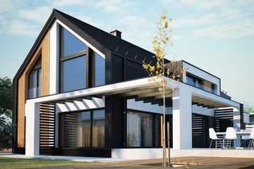  Projekt domu Senimona 4z (KKF1022) - projekt domu parterowego z poddaszem - Zdjęcie 1