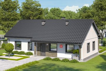  Projekt domu przy Bukowej 43 (KRK1662) - projekt domu parterowego - Zdjęcie 1