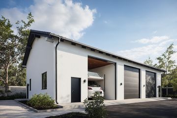  Projekt budynku gospodarczego G365 - Budynek garażowo - gospodarczy (PRA1395) - projekt budynku parterowego - Zdjęcie 1