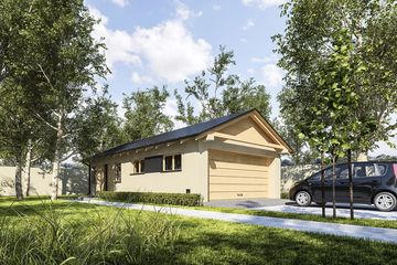  Projekt budynku gospodarczego G378 - Budynek garażowo - gospodarczy (PRA1404) - projekt budynku parterowego - Zdjęcie 1