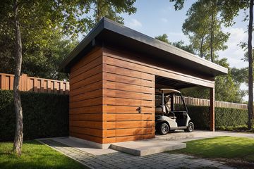  Projekt altany G381 - Wiata drewniana (PRA1407) - projekt altany parterowego - Zdjęcie 1