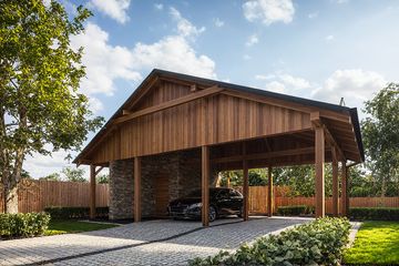  Projekt budynku gospodarczego G383 - Budynek gospodarczy (PRA1409) - projekt budynku parterowego - Zdjęcie 1