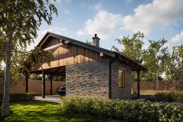  Projekt budynku gospodarczego G383 - Budynek gospodarczy (PRA1409) - projekt budynku parterowego - Zdjęcie 2