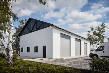  Projekt budynku gospodarczego G389 - Budynek garażowy (PRA1414) - projekt budynku parterowego - Zdjęcie 1