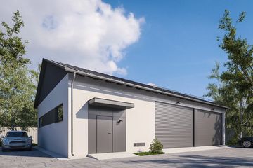  Projekt budynku gospodarczego G392 - Budynek garażowy (PRA1417) - projekt budynku parterowego - Zdjęcie 1