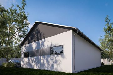  Projekt budynku gospodarczego G392 - Budynek garażowy (PRA1417) - projekt budynku parterowego - Zdjęcie 2