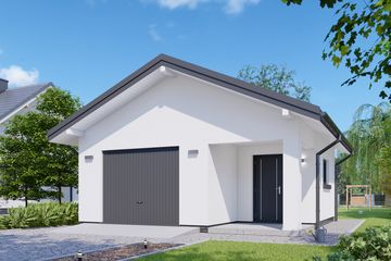  Projekt budynku gospodarczego APG 22 gospodarczy (LUA1481) - projekt budynku parterowego - Zdjęcie 1