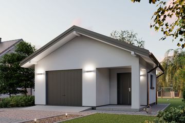  Projekt budynku gospodarczego APG 22 gospodarczy (LUA1481) - projekt budynku parterowego - Zdjęcie 2