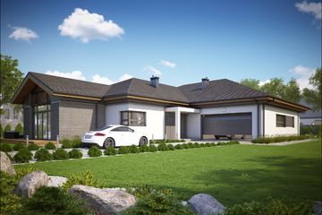  Projekt domu D291 (WAI1406) - projekt domu parterowego - Zdjęcie 2