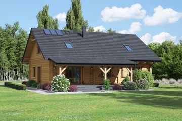  Projekt domu Alamowo 13 dwk (KRP2400) - projekt domu parterowego z poddaszem - Zdjęcie 2